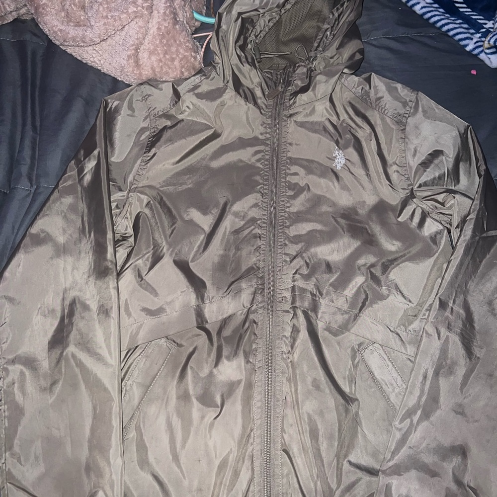 Hunter Green Polo Windbreaker